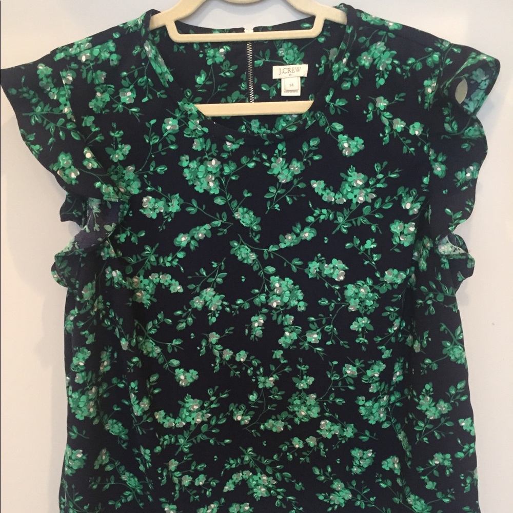 Jcrew flower blossom shirt